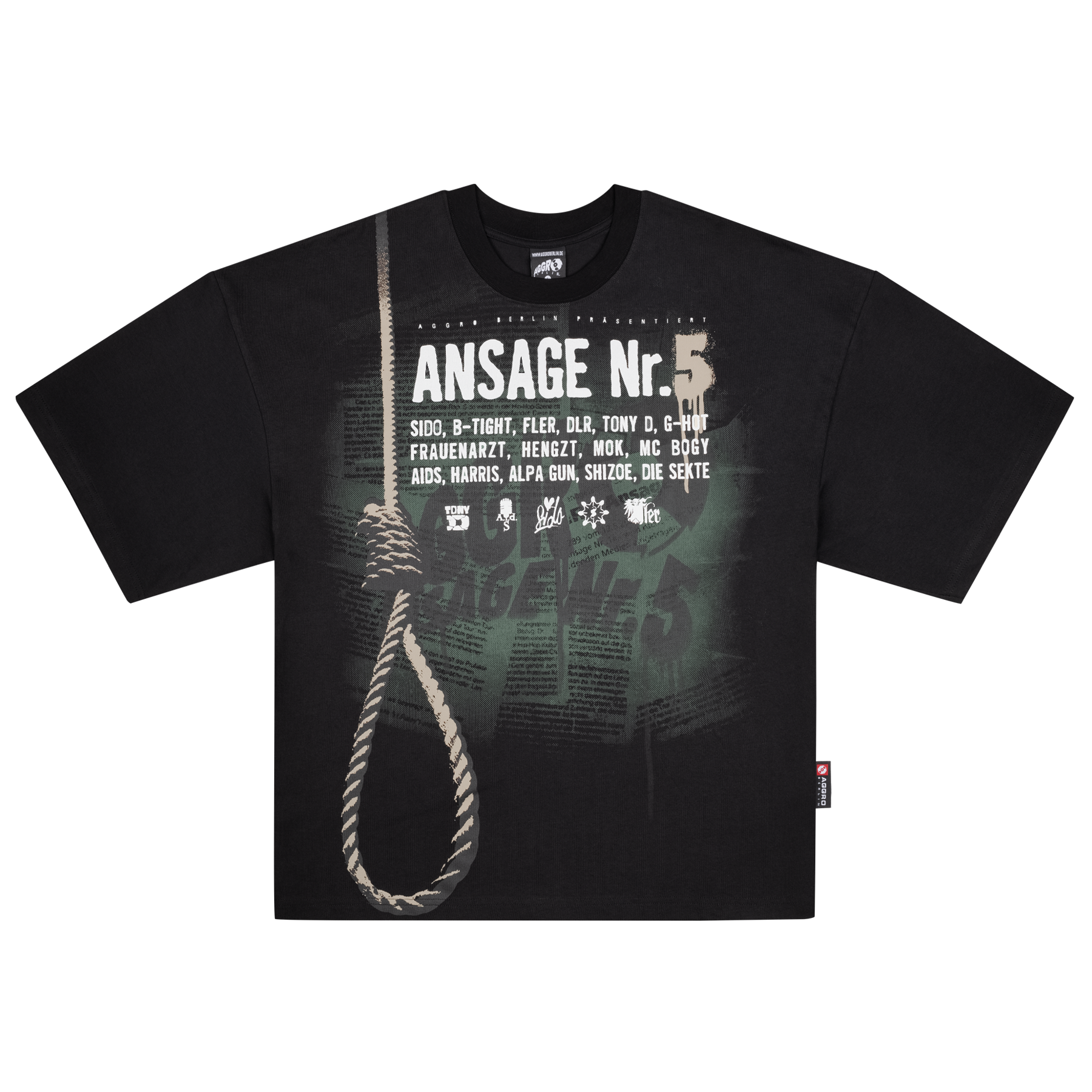 AGGRO Berlin - AGGRO Ansage Nr. 5 T-Shirt Schwarz