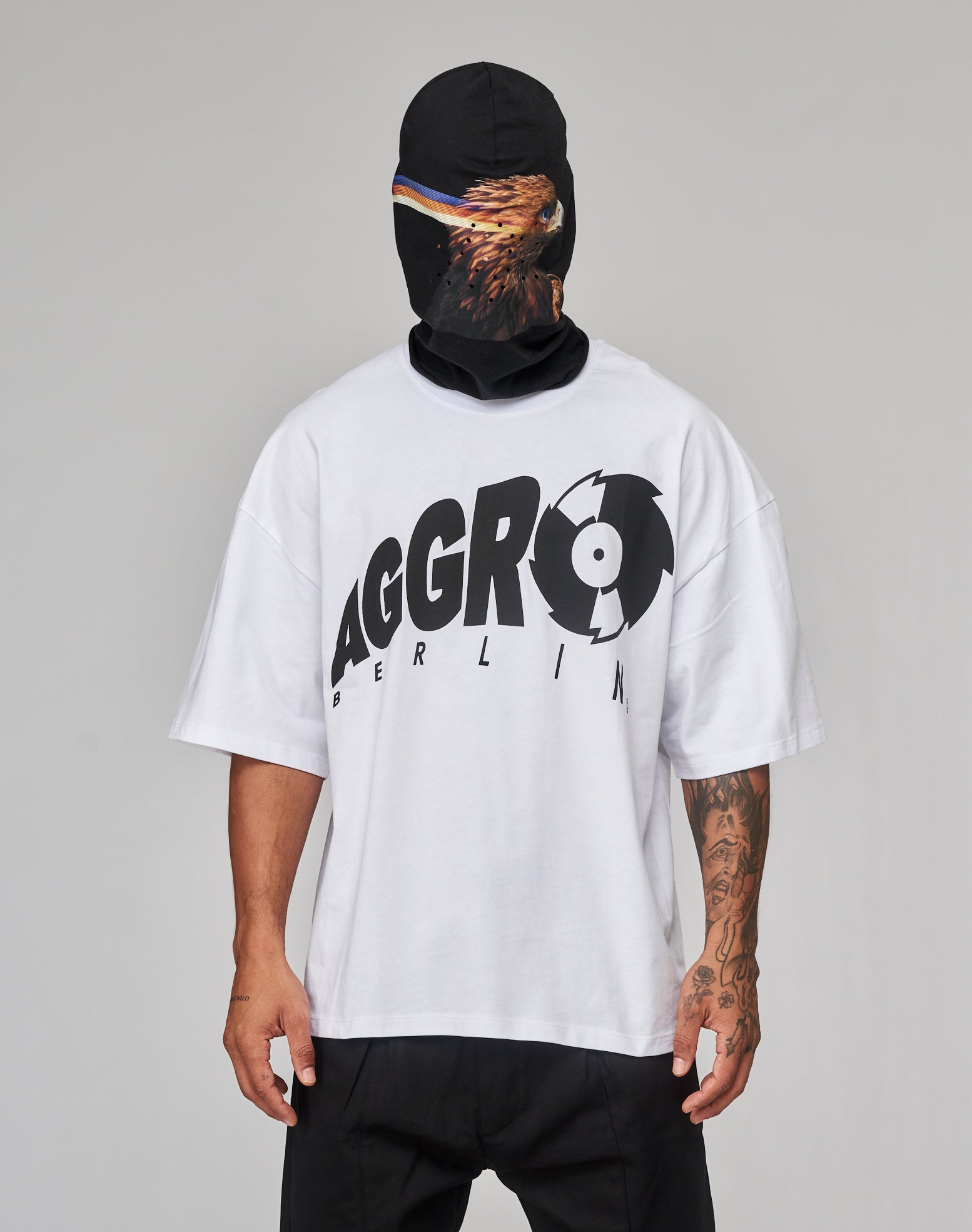 AGGRO Berlin T-Shirt Weiß-Schwarz